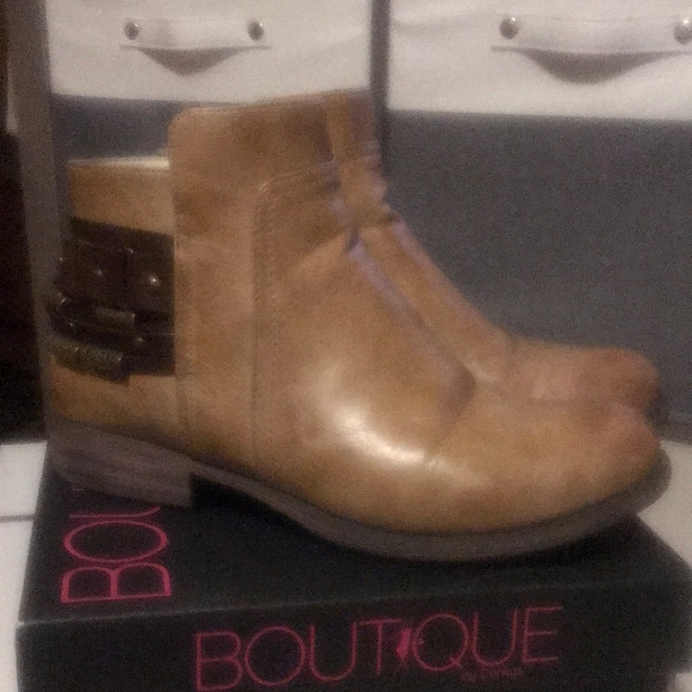 Tan Ankle Boots for Women #197